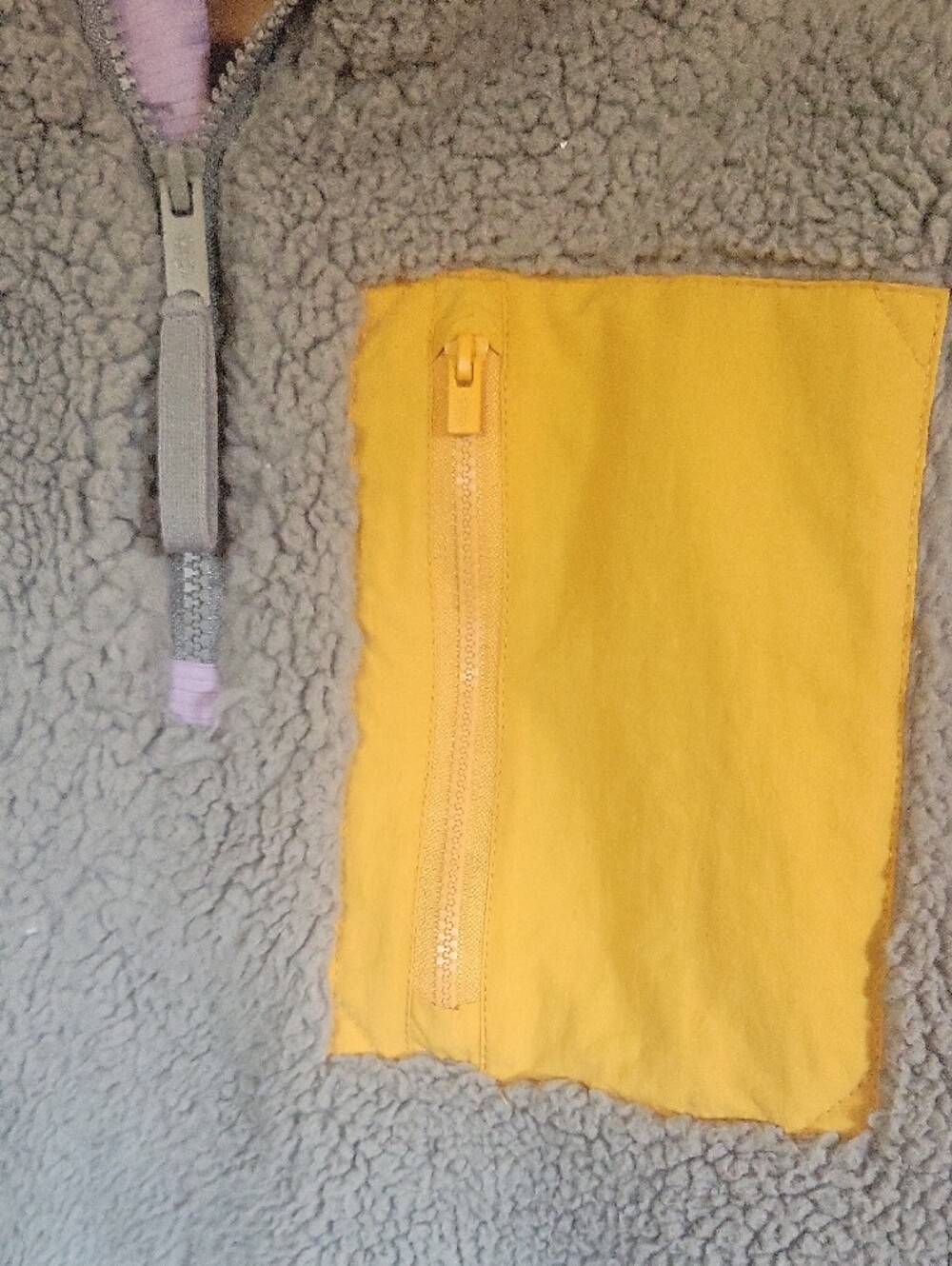 FP Movement Half-Zip Sherpa Slightly Cropped Pullover, Small - Picture 3 of 12